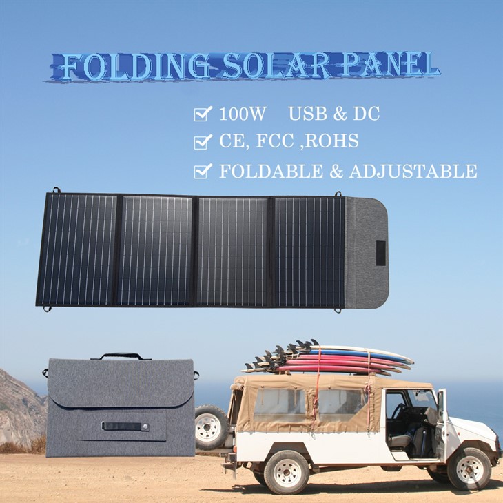 Draagbaar zonnepaneel 100W